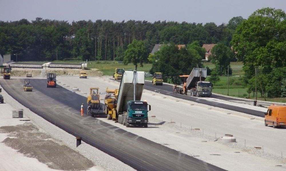 Neubau eines Autobahnabschnittes
