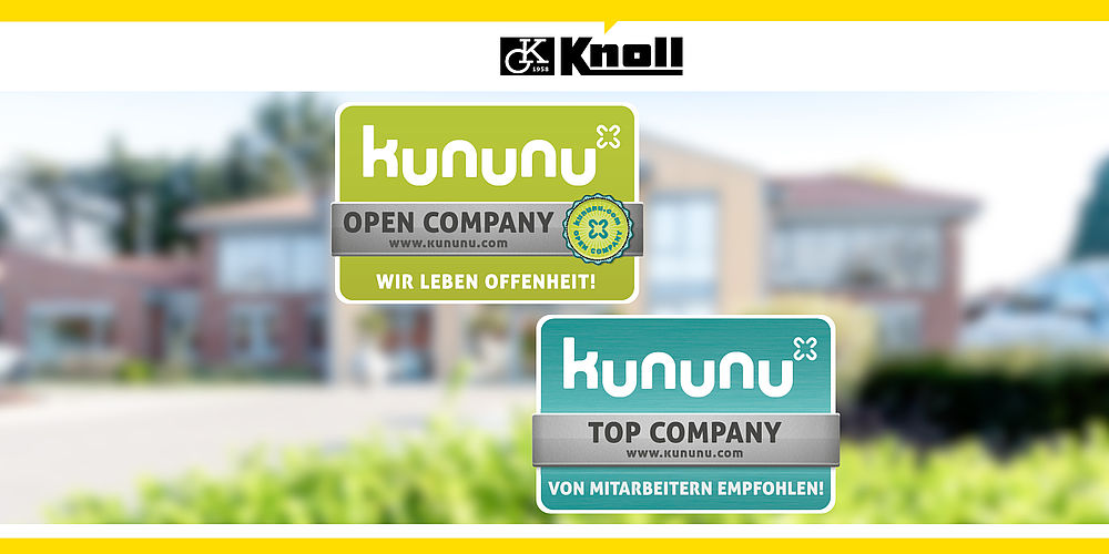 Knoll ist kununu als Top-Company & Open-Company ausgezeichnet worden