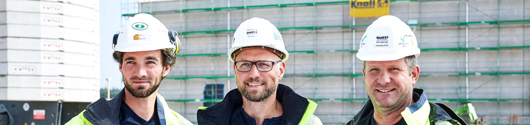 Knoll Bauleiter auf der Baustelle